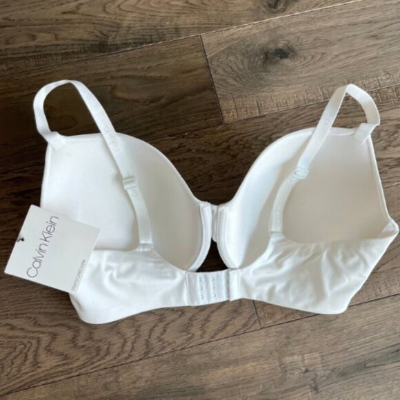 Calvin Klein Lightly Lined Demi T-Shirt Bra Size 36DD White Essential NWT - Picture 5 of 6